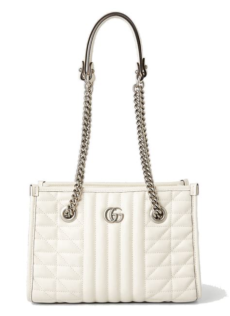 gucci marmont white medium|Gucci gg marmont medium shoulder bag.